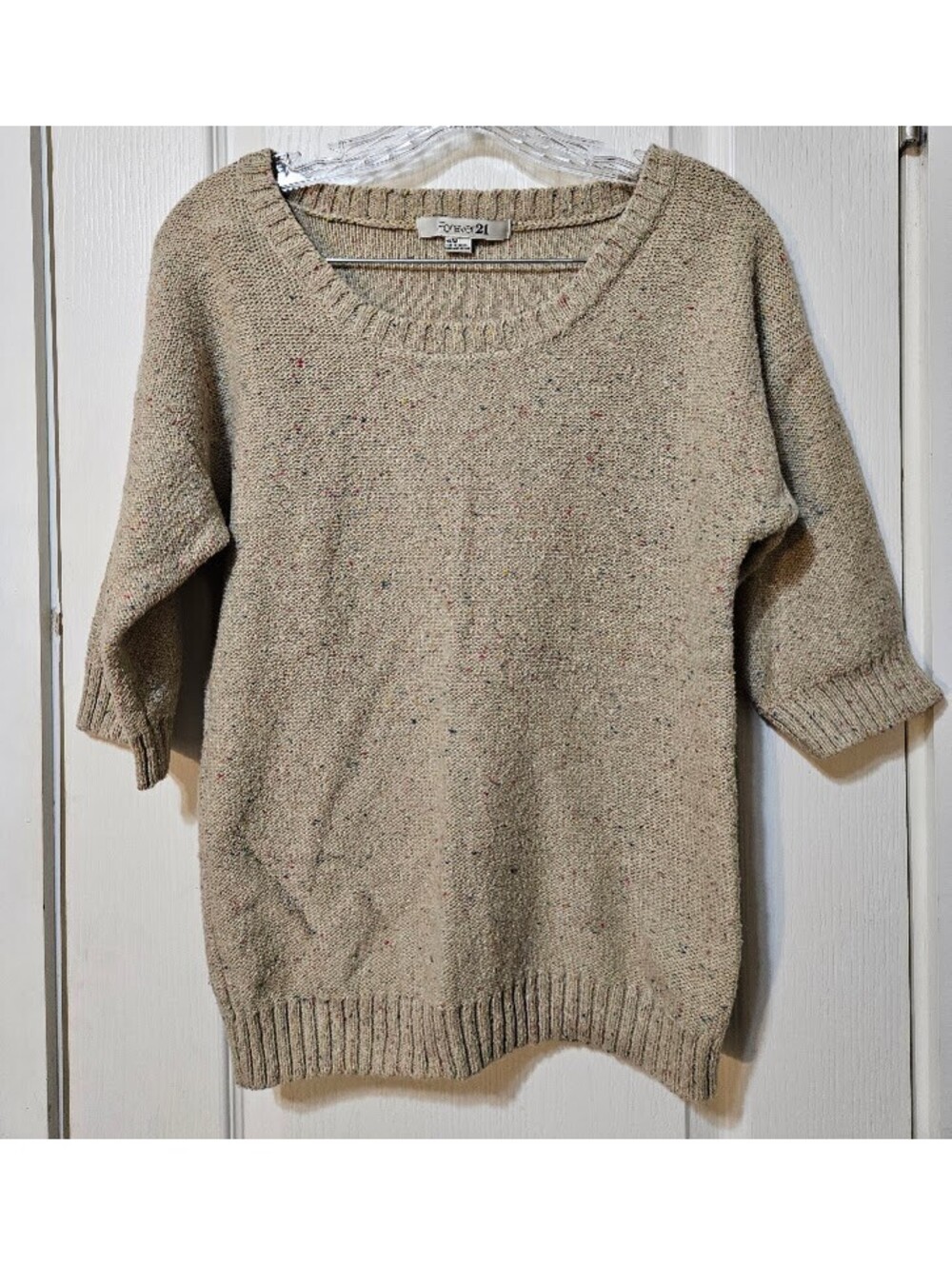 Forever 21 Confetti Knit Sweater Medium Cozy Casual Fall Chic